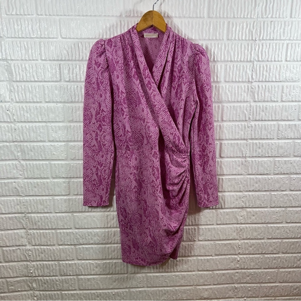 Stine Goya Aida Clem Snake-Print Dress Long Sleeve Small - Picture 3 of 8